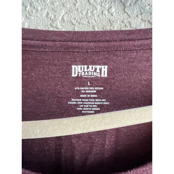 Duluth Trading Company size large maroon dress with pockets - Picture 2 of 2